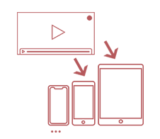save the recorded video onto various devices