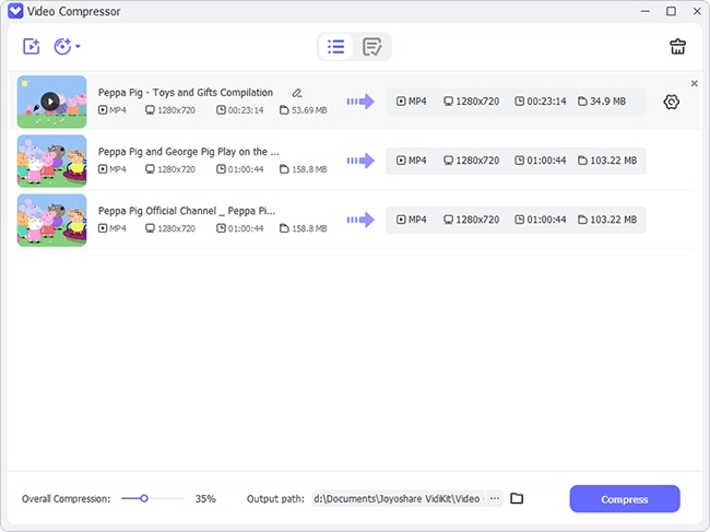 joyoshare vidikit video compressor