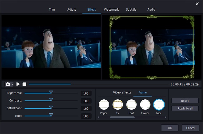 add frame to video