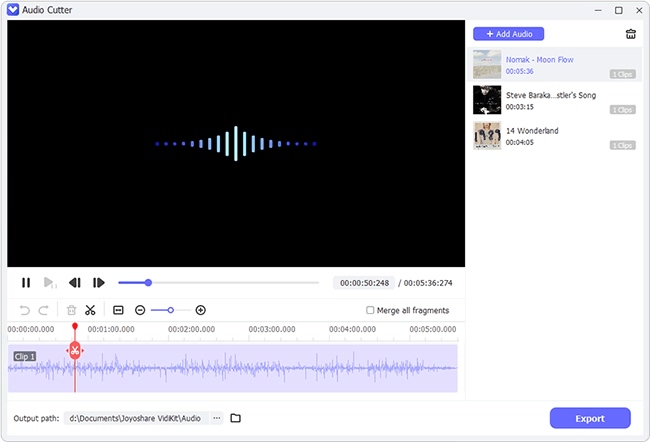 joyoshare audio joiner