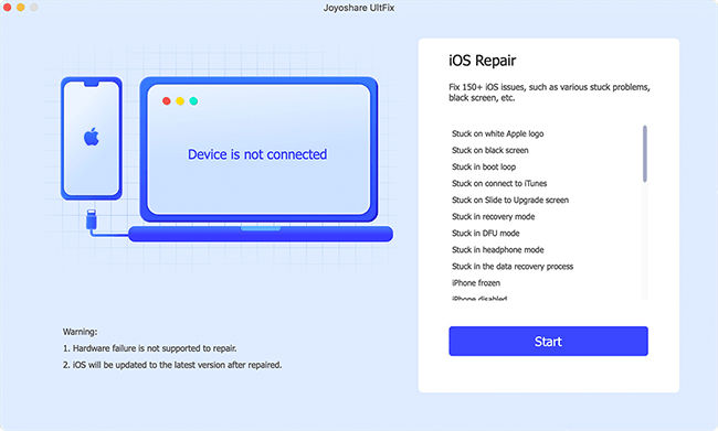 joyoshare ultfix apple tv system recovery mac