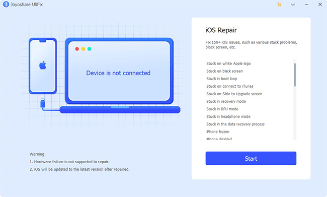 joyoshare ultfix ios system recovery