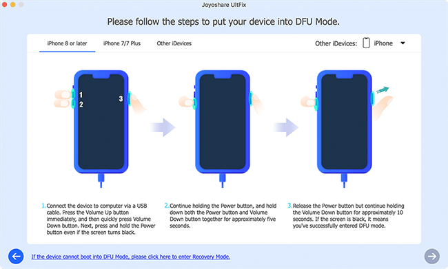 put your iphone into dfu/recovery mode
