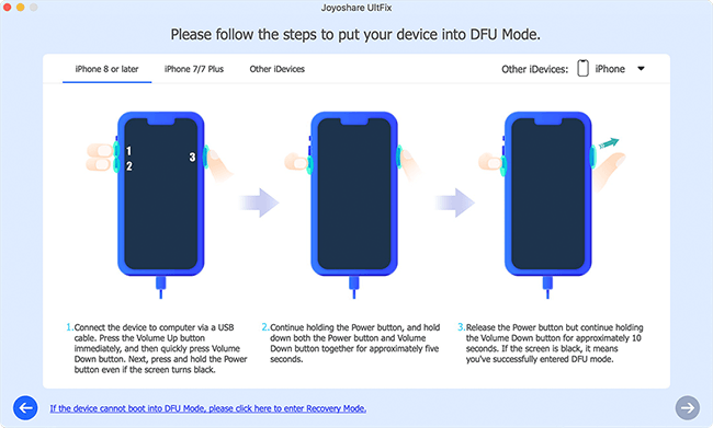 put your iphone into dfu or recovery mode
