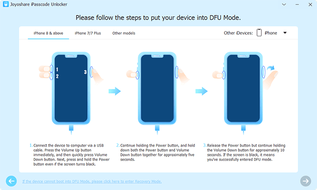 ipad into DFU mode win