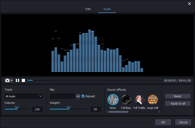 edit audio with joyoshare