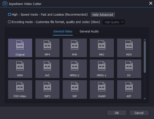 set output format