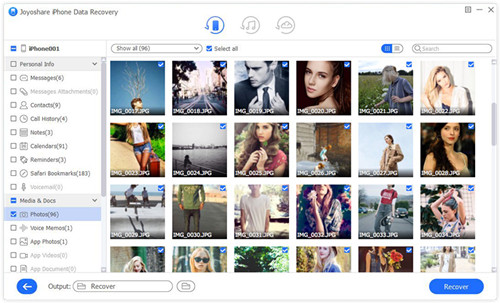 recover disappeared iphone photos with joyoshare