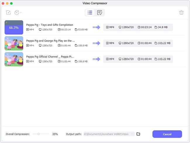 joyoshare vidikit video compressor mac