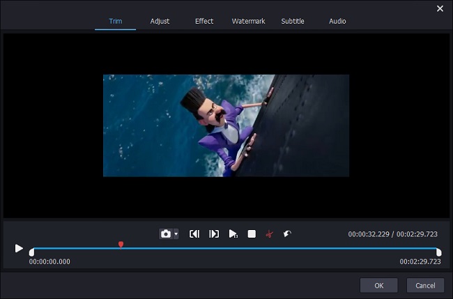 trim a video