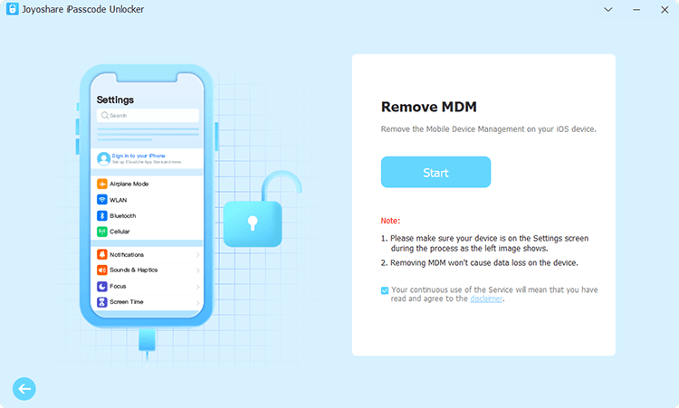 joyoshare ipasscode unlock remove mdm