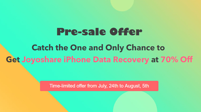 joyoshare ios data recovery presale