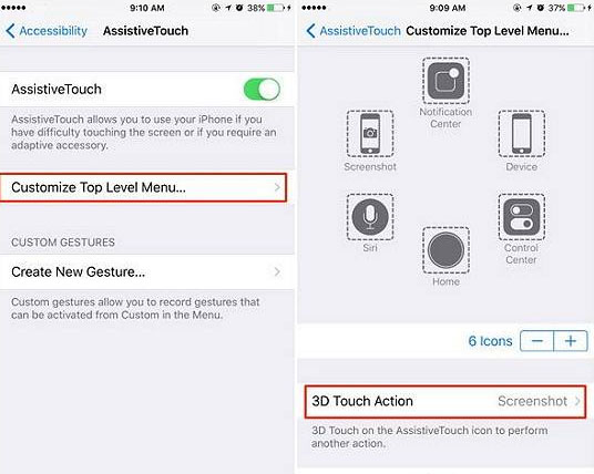 use 3d touch action