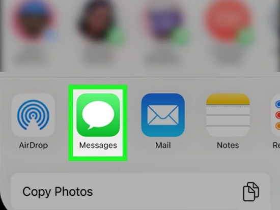 access message with photo