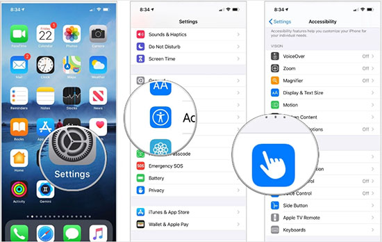 turn on vibration in accessibility