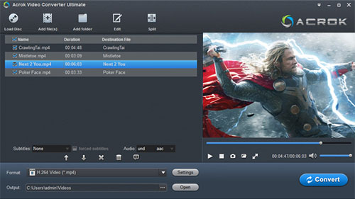 acrok video converter ultimate