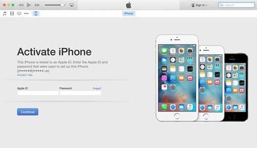 activate iphone in itunes