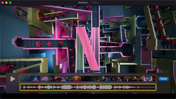 add audio to video in quicktime