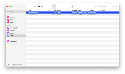 select mp3 files to merge in itunes