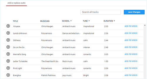 youtube studio add music to youtube video
