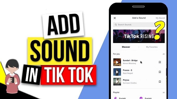add sound in tiktok