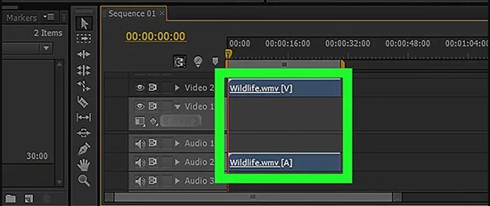 add video timeline premiere