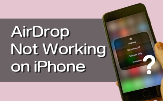 airdrop not working on iphone