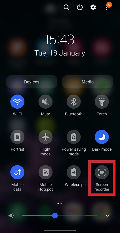 screen record tiktok on android