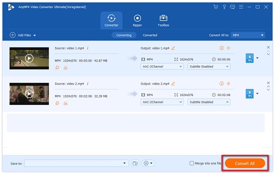 anymp4 video converter ultimate