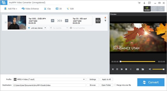 anymp4 video converter