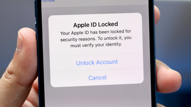 my apple id locked for security reasons