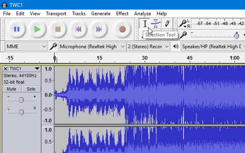 cut mp3 audacity