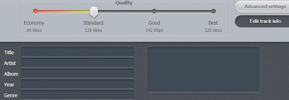 audio converter track info