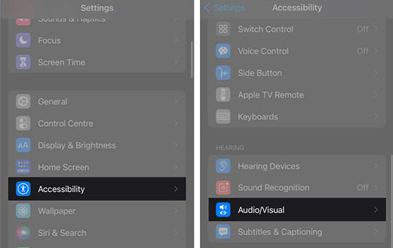turn off iphone noise cancellation
