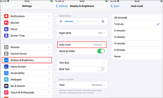 change auto lock