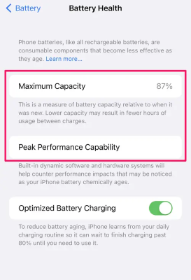 check battery health