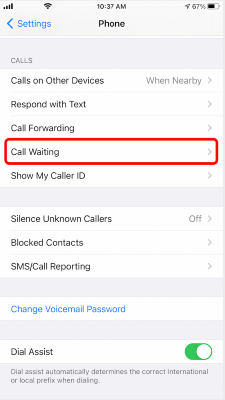 call waiting