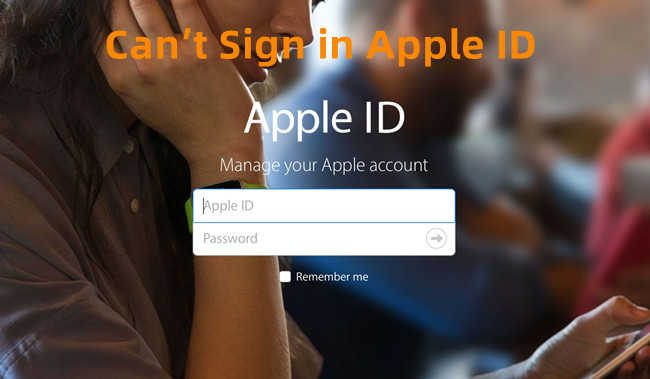 cant sign in apple id