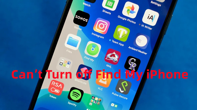 cant turn off find my iphone