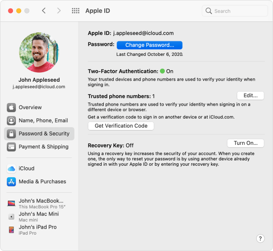 remove phone number on mac
