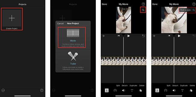 change aspect ratio imovie iphone