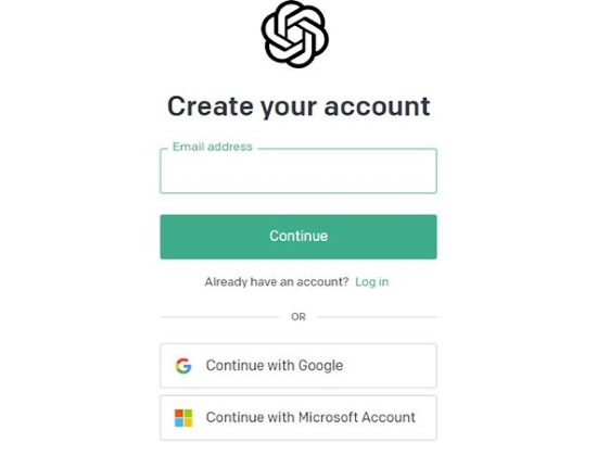 login chatgpt