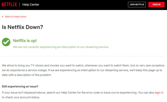 check netflix servers
