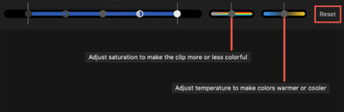 change video color in imovie color correction