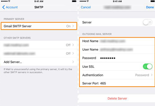 manually configure server