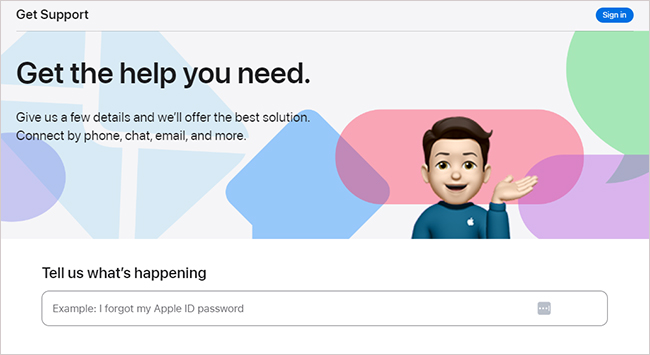 contact apple support