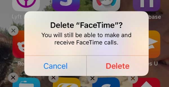 delete facetime