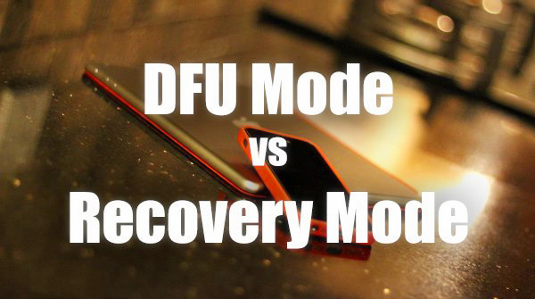 recovery mode vs dfu mode