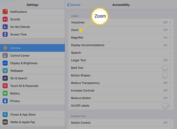 disable ipad zoom
