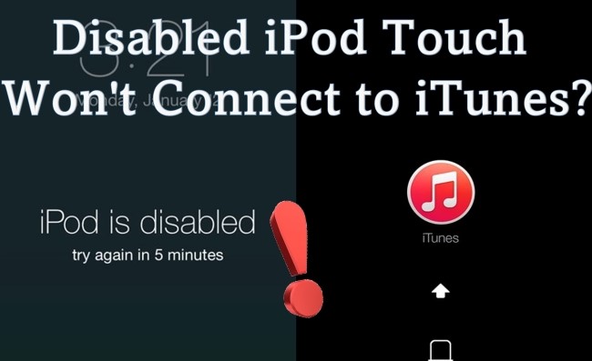fix disabled ipod touch weont connect to itunes